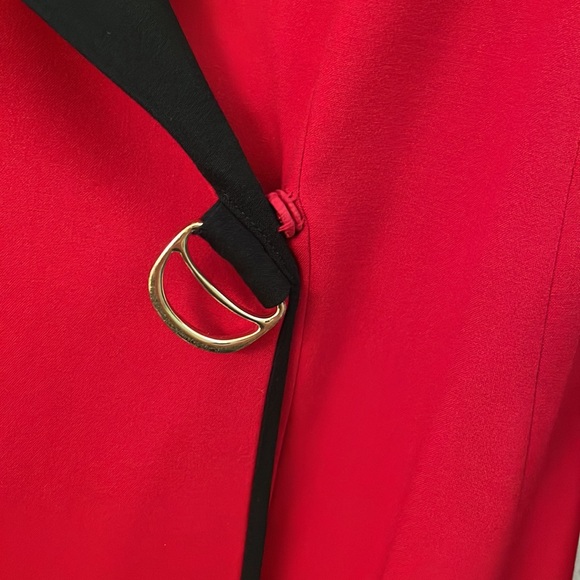 Calvin Klein red apple dress with black details size 8 like new - Picture 5 of 14